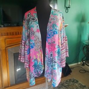 Sheer jacket cover up